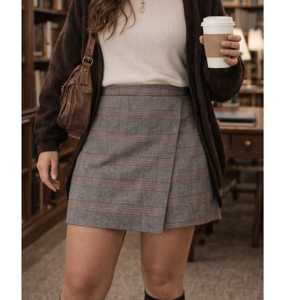 Old Navy XXL Plaid Mini Skirt NWT Preppy Academia Office Chic Y2k Schoolcore
